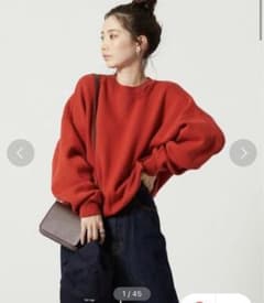 新品未使用FREAK'S STORE スウェットライクニット 赤 レッドのサムネイル
