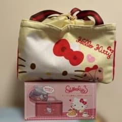 Hello Kitty 티타임 보냉 가방 포함 점심 상자