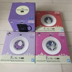 ポケモン一番くじ D賞マグカップ、E賞プレートの4点セットです