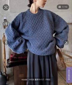 select MOCA by son オーバーサイズハニカムニットのサムネイル