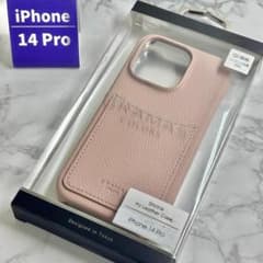 新品未開封 iPhone14ProMax 革 PUレザー 背面ケース ピンクのサムネイル