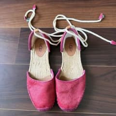 UGG レースアップ エスパドリーユ サンダル ピンクのサムネイル