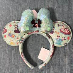 【海外ディズニー限定】ディズニー カチューシャ アトラクション 総柄のサムネイル