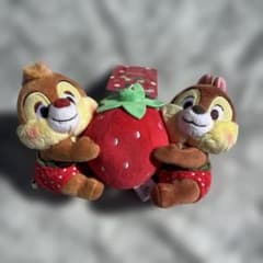 칩과 데일 딸기 봉제 인형 디즈니 스토어