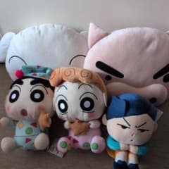크레용 신짱 봉제인형 5점 세트