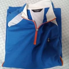 Munsingwear Grand Slam ハーフジップシャツ ブルー LL - メルカリ
