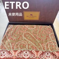 (新品未使用品)ETRO（エトロ）綿毛布 140×200m 未使用品】ETRO エトロ ペイズリー柄 タオルケット 140×200 - メルカリ