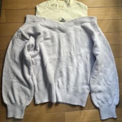 GU 重ね着風 長袖セーター 160cmのサムネイル