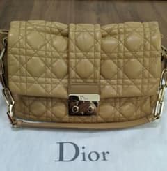 Christian Dior ワンショルダー キルティングバッグ ベージュ - メルカリ