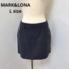 美品MARK&LONA / 星柄 スタープリント ストレッチゴルフスカート L 美品MARK&LONA / 星柄 スタープリント ストレッチゴルフスカート L