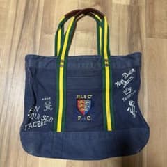 レア RL&C F.C. 刺繍トートバッグ ネイビー ラルフローレン - メルカリ