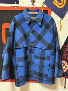 filson/フィルソン ダブルマッキーノ サイズ44 青×黒 80s 80年代