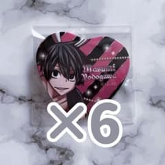 桃源暗鬼 淀川真澄 バニー ハート缶バッジ 缶バッジ 缶バ 6個セット 