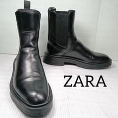 【美品】ザラ ZARA サイドゴアブーツ チェルシー 黒 39のサムネイル