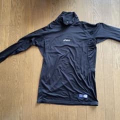 asics ブラック 長袖 アンダーシャツのサムネイル
