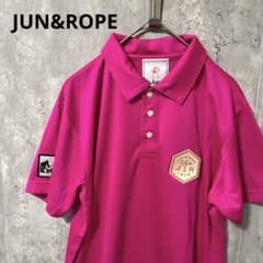 JUN&ROPE ロゴワッペン　ポロシャツ　ゴルフ　スポーツ　カジュアル JUN&ROPE ロゴワッペン ポロシャツ ゴルフ スポーツ カジュアル | Mercari