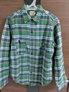 ブートレガーズ　HIGH FLYER 長袖ネルシャツ L グリーン系チェック ブートレガーズ HIGH FLYER 長袖ネルシャツ L グリーン系チェック