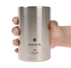 美品】 snow peak 真空マグ 缶クーラー350ml - メルカリ