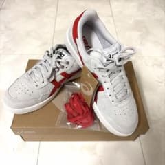 値下げ】アシックス ジャパンプロ グレー／レッド 27.5 スケシュー