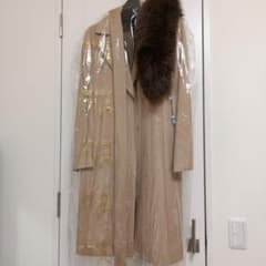 INED　ベージュ カシミヤロング丈コート SAGA FURS ファー付き INED ベージュ カシミヤロング丈コート SAGA FURS ファー付き - メルカリ