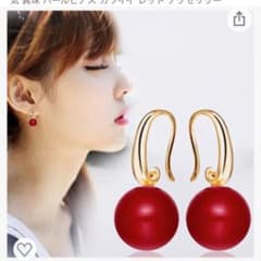 新品ピアス　パール ゴールドのサムネイル