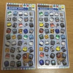 JR6社から大集合 ボンボンドロップシール プチトレイン 2枚セットのサムネイル