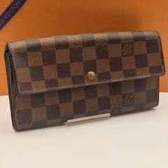 鑑定済み】ルイヴィトン✨長財布 6枚✨ダミエ✨ポルトフォイユサラ