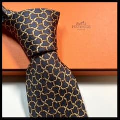 ✨良品✨HERMES エルメス ネクタイ 高級シルク Hモチーフ 総柄 - メルカリ