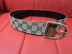 GUCCI ゴールドバックル ベルト 80/32 138447 ベージュブラウン GUCCI GGスプリーム ベルト 80/32 138447 ベージュ ブラウン - メルカリ