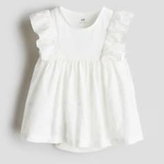 H&M フリルトリム付きワンピース ベビーワンピースのサムネイル