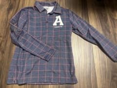 adidas チェック柄 長袖ポロシャツのサムネイル