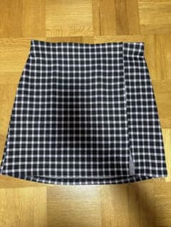 H&M チェック柄 ミニタイトスカートのサムネイル