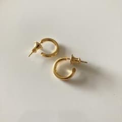両耳　ゴールド　18金　ピアス　18mm クロムハーツ　BWL ゴールド 2.0×13mm 両身 ピアス クロムハーツ BWL シルバー925 - メルカリ