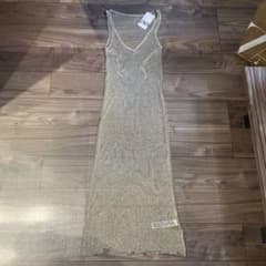 ZARA 新品　ワンピース　ドレス　ゴールドのサムネイル