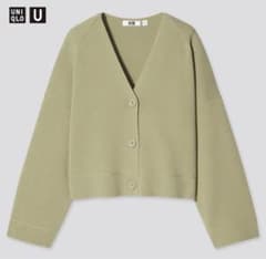 【UNIQLO】ミラノリブVネックカーディガン（長袖）のサムネイル