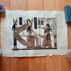 エジプト パピルス画 古代壁画風 アート - メルカリ