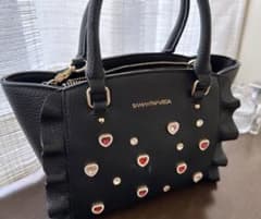 Samantha Vega ビジュー 2WAY ショルダーバッグ ブラック ミニのサムネイル