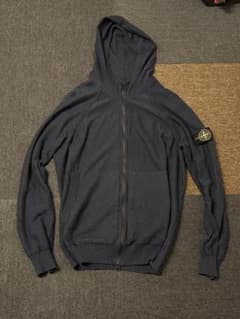 STONE ISLAND ダブルジップパーカー ネイビーのサムネイル