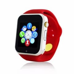 【数量限定特価】 アップルウォッチ風 高級スマートウォッチ レッド 時計のサムネイル