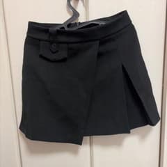 服　ブラック ラップスタイル ミニスカートのサムネイル