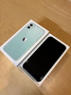 【美品】iPhone11 256GB グリーン 付属品あり ガラスフィルム付きのサムネイル