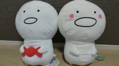 お文具といっしょ　もちもちぬいぐるみXL　二種類セットのサムネイル