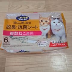 花王 ニャンとも清潔トイレ 脱臭・抗菌シート 複数ねこ用 6枚入のサムネイル