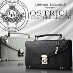 United HOMME -PRESIDENT-セカンドバッグ オーストリッチのサムネイル