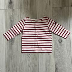 petit main ボーダー 長袖カットソー 90cmのサムネイル