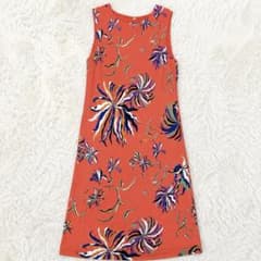 美品】エミリオプッチ 花柄 シルク 膝丈 ノースリーブワンピース M
