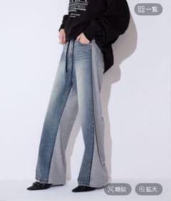 新品タグ付き未使用 JEANASIS スウェットドッキングデニム スウェットドッキングデニム | [公式]ジーナシス （JEANASIS）通販