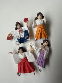 巫女 コップのフチ子 4個セットのサムネイル