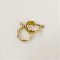 イヤリング　ゴールド　フープピアス フープ　ヴィンテージ　レトロのサムネイル