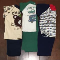 パジャマ 80  3枚セットのサムネイル